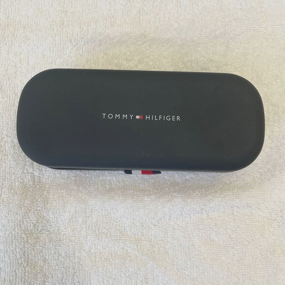 Tommy Hilfiger Eyeglasses Dark Blue Sunglasses Hard Clamshell Case - Picture 2 of 5